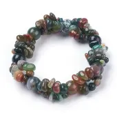 Natural Indian Agate Stretch Bracelets