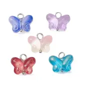 Transparent Baking Paint Glass Pendant
