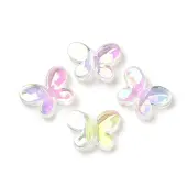 Transparent UV Plating Rainbow Iridescent Acrylic Beads