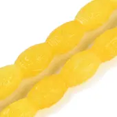 Synthetic Coral Carved Beads Strands