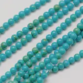 Imported Synthetic Turquoise Bead Strands