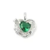 925 Sterling Silver Micro Pave Cubic Zirconia Pendants