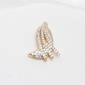 Brass Micro Pave Cubic Zirconia Pendants