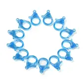 Transparent Plastic Lobster CLaw Clasps