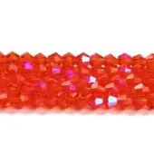 Transparent Electroplate Glass Beads Strands