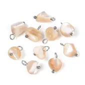 Natural Trochus Shell Nuggets Charms