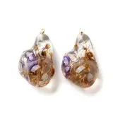 Inner Dried Flower Transparent Resin Pendants