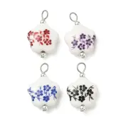 Handmade Printed Porcelain Pendants