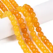 Dyed Natural White Jade Beads Strands