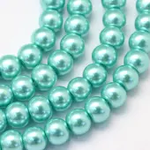 Baking Painted Glass Pearl Bead Strands