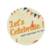 Happy Birthay Kraft Paper Gift Tags
