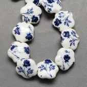 Handmade Printed Porcelain Beads