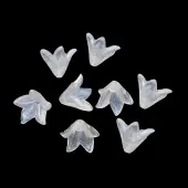 Transparent Acrylic Bead Caps