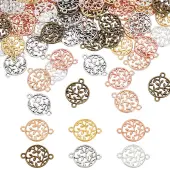 90Pcs 6 Colors Zinc Alloy Connector Charms