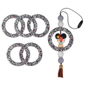 5Pcs Ring Food Grade Eco-Friendly Silicone Beads