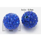 Grade A Rhinestone Pave Disco Ball Beads