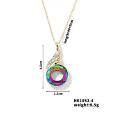 Cute and Stylish Phenix Glass Pendant Necklace