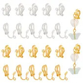 100Pcs Brass Clip-on Earring Findings