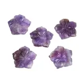 Natural Amethyst Carved Pendants