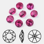Pointed Back & Back Plated K9 Glass Rhinestone Cabochons