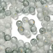 Frosted Transparent Acrylic Beads