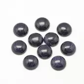 Synthetic Blue Goldstone Cabochons
