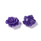 Synthetic Coral 3D Flower Rose Beads