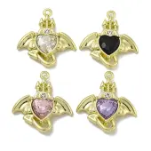 Rack Plating Alloy & Glass Charms