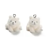 Flocky Opaque Resin Pendants