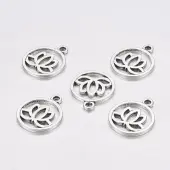 Tibetan Style Filigree Alloy Pendants