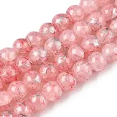 Drawbench Crackle Glass Beads Strands