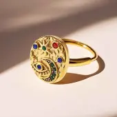 304 Stainless Steel & Cubic Zirconia Finger Rings for Women