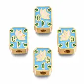 Rack Plating Alloy Enamel Beads