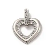 Brass Micro Pave Cubic Zirconia Pendants