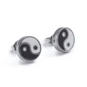 Feng Shui 304 Stainless Steel Stud Earrings