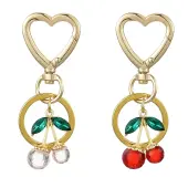 Cherry Alloy & Glass Pendant Decoration