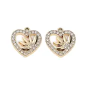 UV Plating Alloy Rhinestone Pendants