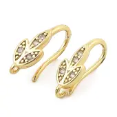 Brass with Cubic Zirconia Earring Hooks