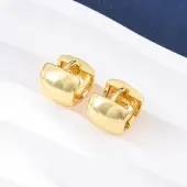 Brass Hoop Earrings
