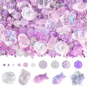 SUNNYCLUE Mixed Styles Transparent Glass Beads