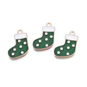 Christmas Alloy Enamel Pendants