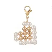 Shell Pearl Heart Pendant Decorations