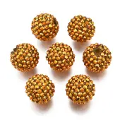 AB-Color Resin Rhinestone Beads