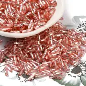 Glass Twist Bugle Beads