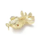 Brass Micro Pave Cubic Zirconia Pendants