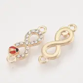 Alloy Rhinestone Links connectors
