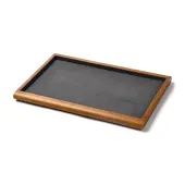 Wood with Velvet Jewelry Display Tray Stands