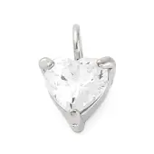 304 Stainless Steel Micro Pave Cubic Zirconia Pendants