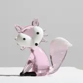 Handmade Lampwork 3D Fox Figurines