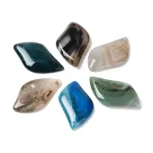 Natural Banded Agate/Striped Agate Pendants